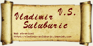 Vladimir Šuluburić vizit kartica